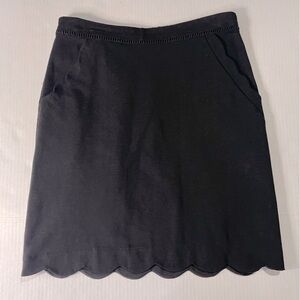 Skies are blue mini skirt black sz S pockets elastic waist preppy  coquette sexy